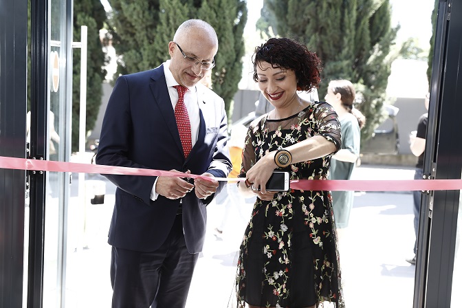 Hugo Setzer and Gvantsa Jobava open Tbilisi International Book Fair 2019