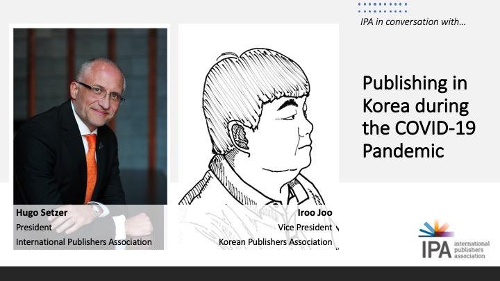 Interview Promotional graphic featuring Hugo Setzer and a drawing of Iroo Joo