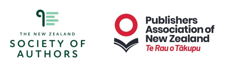 New Zealand Society of Authors and PANZ logo composite