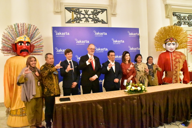 IPA Delegation at Press Conference for Indonesia National Book Day