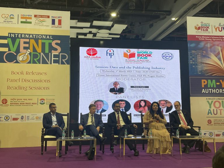 Panelists at New Delhi Book Fair session on Data and Statistics