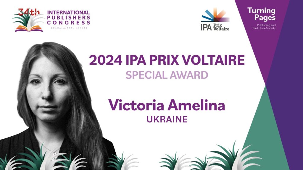 Graphic for 2024 IPA Prix Voltaire Special Award - Victoria Amelina