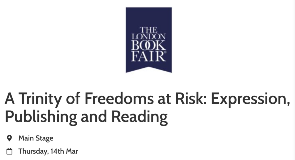 LBF Freedom to Publish Session