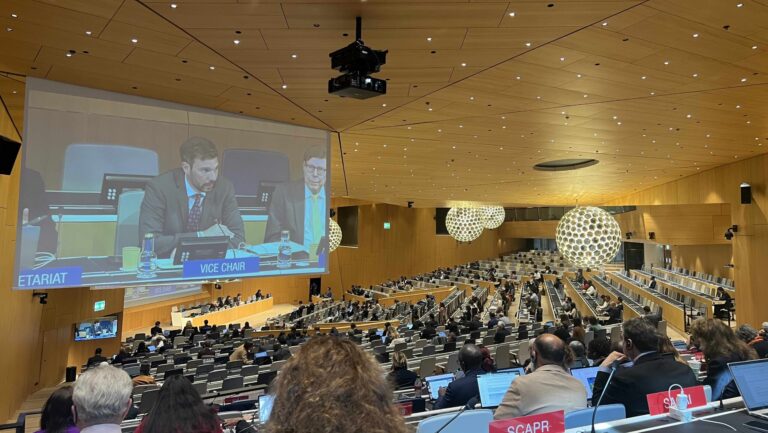 Peter Labody SCCR Vice Chair adressing plenary