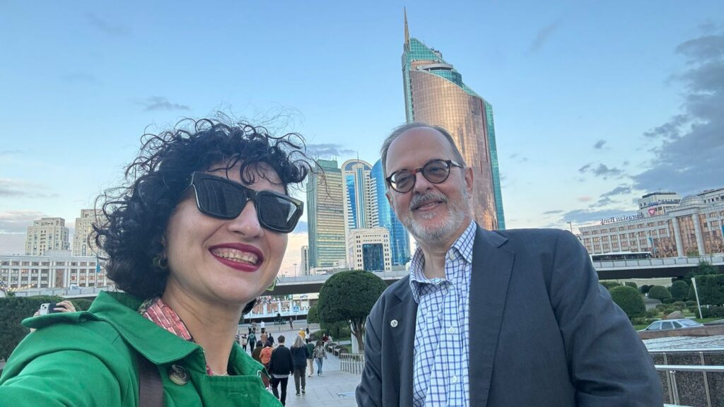 Gvantsa Jobava and José Borghino in Kazakhstan